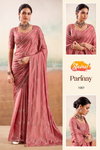 Parinay By Stavan Fancy Fabric With Embroidery Work Saree Wholesale In India
